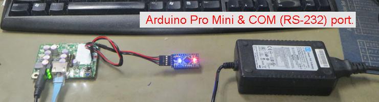 Arduino and COM (RS-232) port.