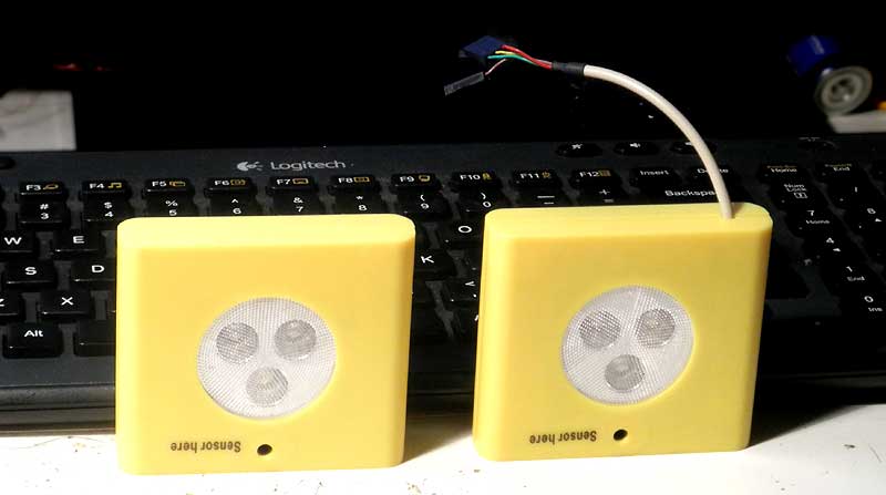 Two lights w/moution sensors.