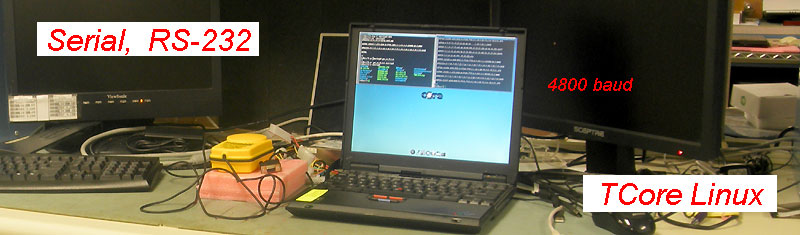 RS-232 and TCore Linux as a serial data logger.