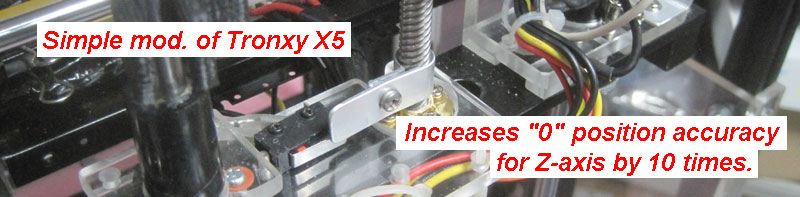 Simple mod on endstop for any 3D printer. Increases 