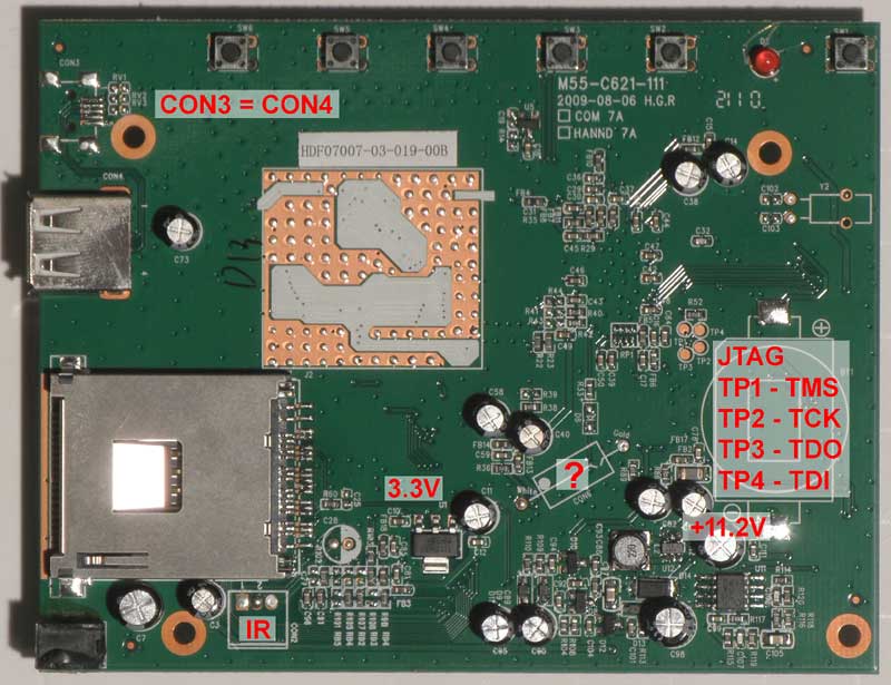 Digital Photo Frame, motherboard. Bottom  view.